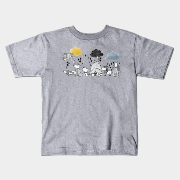 It's a Dog Day Kids T-Shirt by Gingerlique